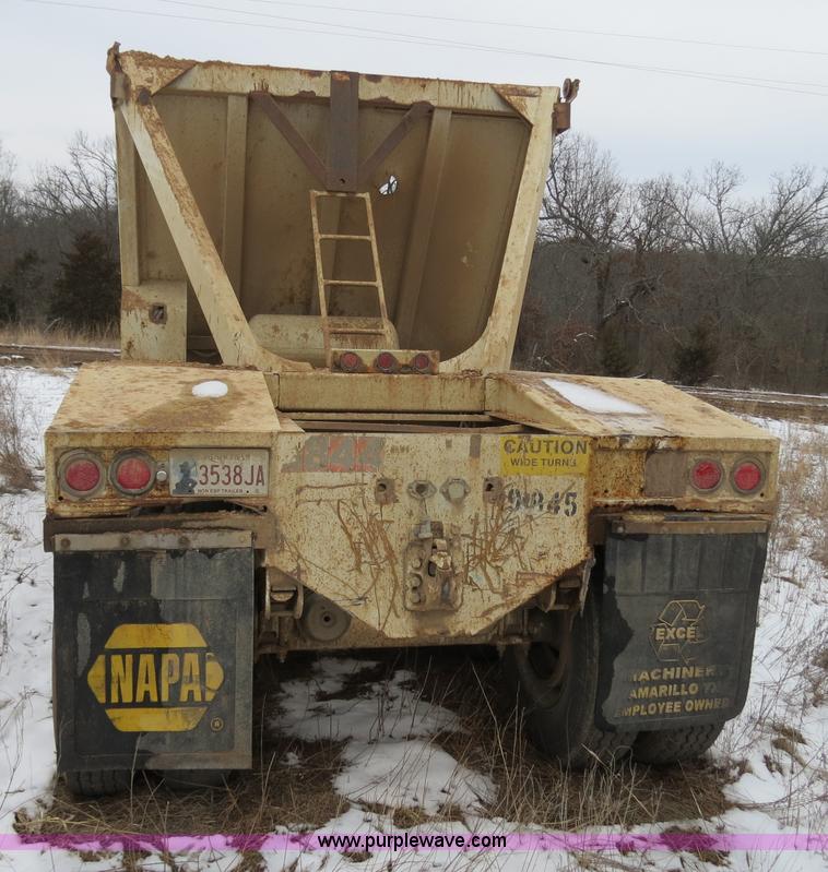 image for item B4867 1988 Red River 20 ton belly dump trailer