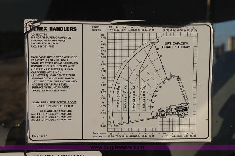 image for item C3746 2004 Terex TH644C telehandler