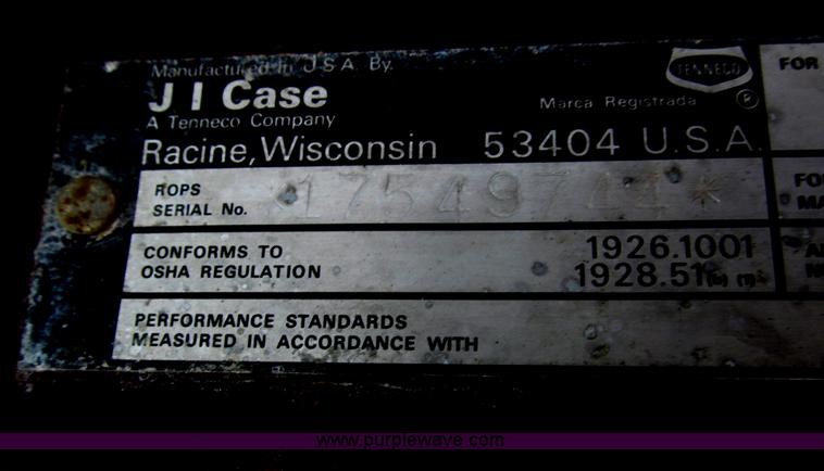 image for item F7239 1986 Case 580 Super E backhoe