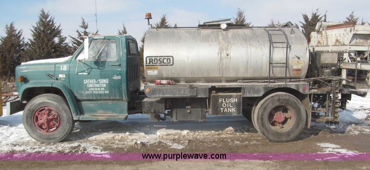 image for item F7243 1982 GMC 70 Rosco oil distribution truck