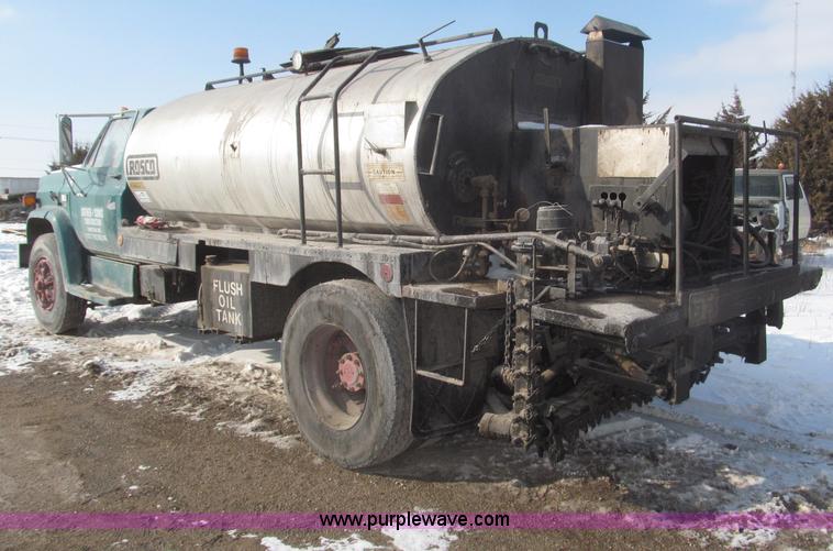 image for item F7243 1982 GMC 70 Rosco oil distribution truck