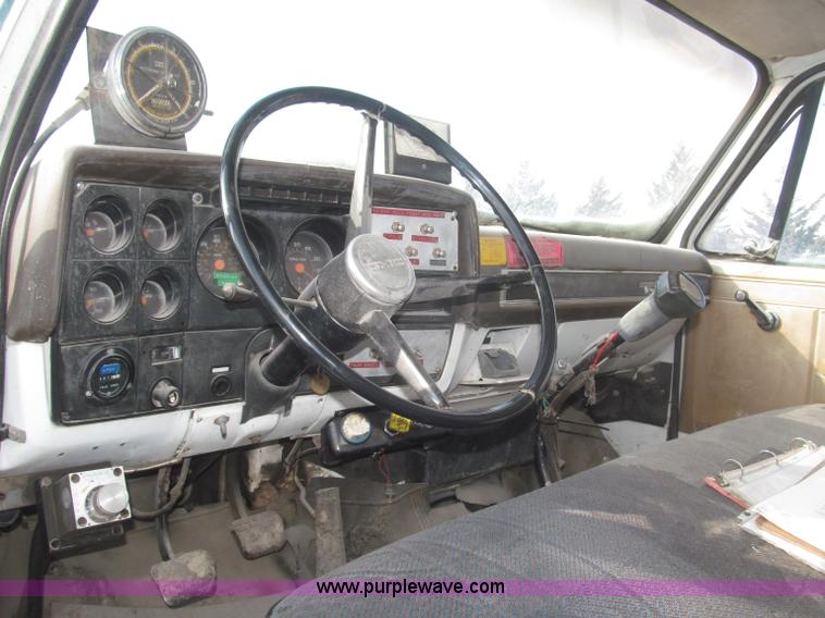 image for item F7243 1982 GMC 70 Rosco oil distribution truck