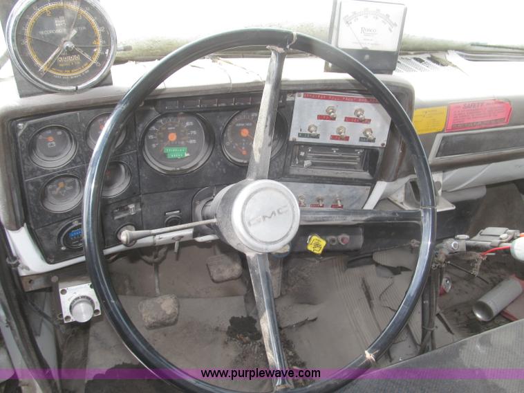 image for item F7243 1982 GMC 70 Rosco oil distribution truck