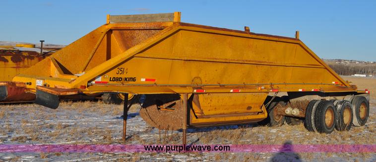 image for item G6404 1972 Load King triple axle belly dump trailer