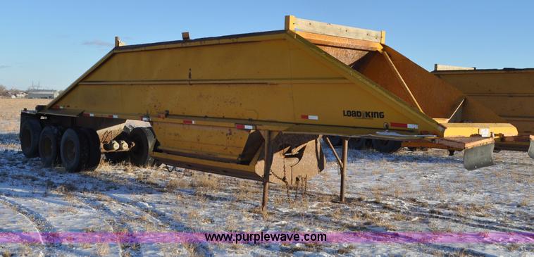 image for item G6404 1972 Load King triple axle belly dump trailer