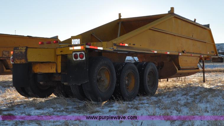 image for item G6404 1972 Load King triple axle belly dump trailer
