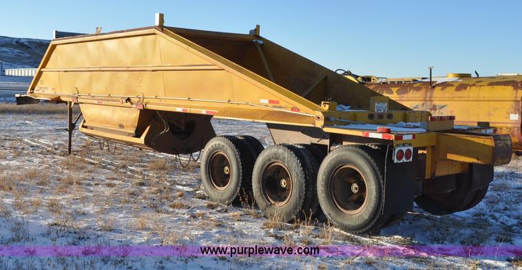 image for item G6404 1972 Load King triple axle belly dump trailer