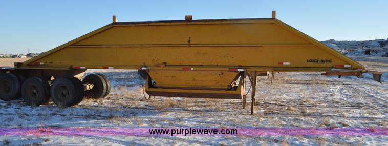 image for item G6404 1972 Load King triple axle belly dump trailer