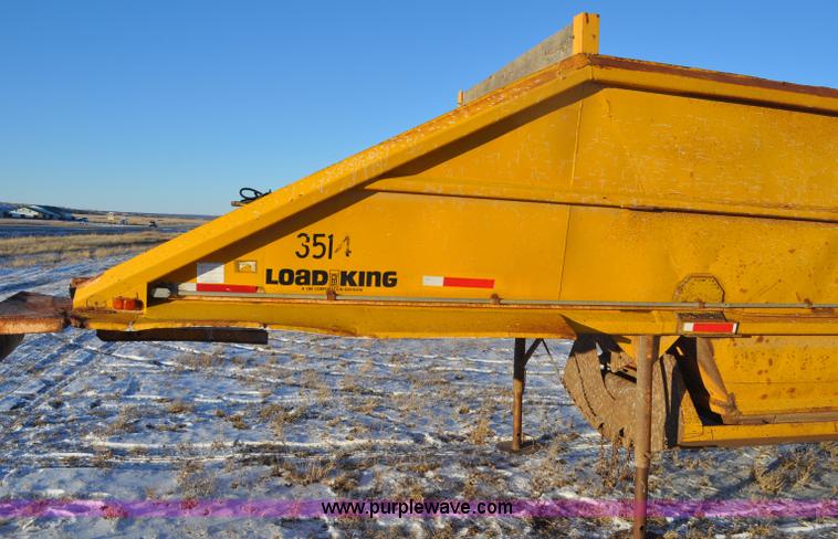 image for item G6404 1972 Load King triple axle belly dump trailer