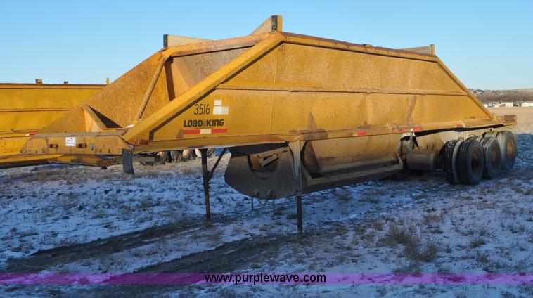 image for item G6405 1972 Load King triple axle belly dump trailer