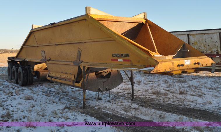 image for item G6405 1972 Load King triple axle belly dump trailer