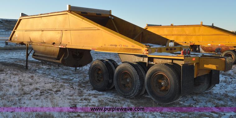 image for item G6405 1972 Load King triple axle belly dump trailer