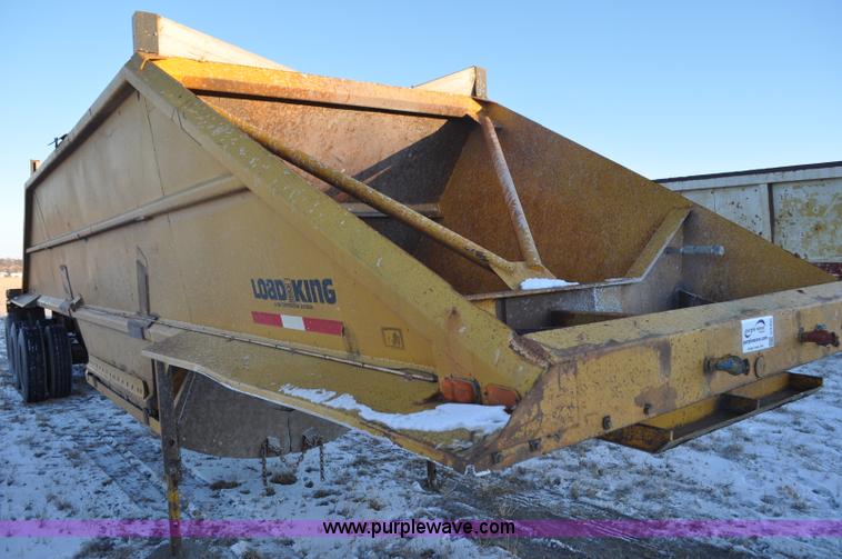 image for item G6405 1972 Load King triple axle belly dump trailer