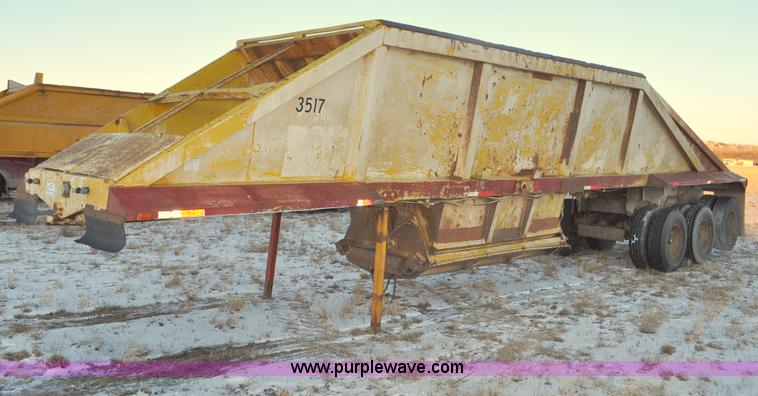image for item G6406 1973 Fruehauf triple axle belly dump trailer