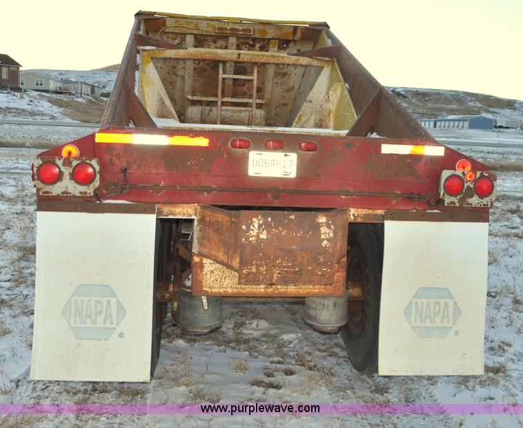 image for item G6406 1973 Fruehauf triple axle belly dump trailer