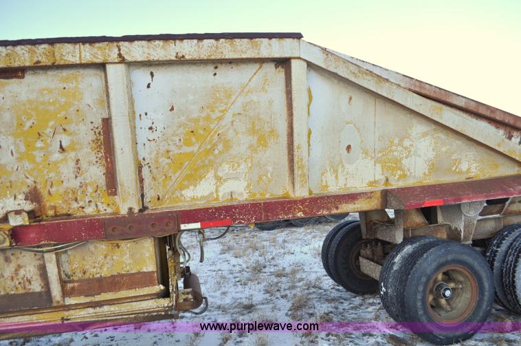 image for item G6406 1973 Fruehauf triple axle belly dump trailer