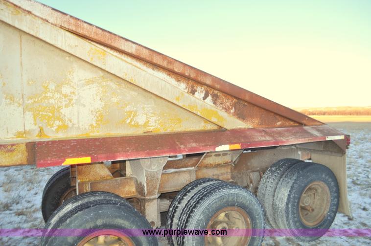 image for item G6406 1973 Fruehauf triple axle belly dump trailer