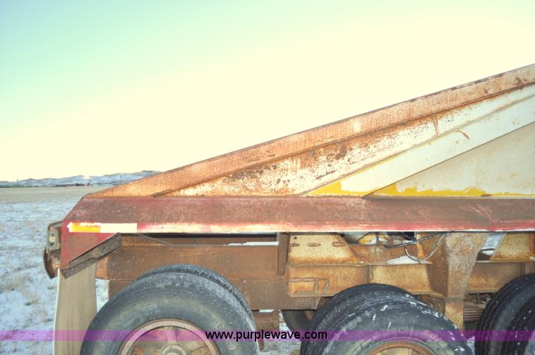 image for item G6406 1973 Fruehauf triple axle belly dump trailer