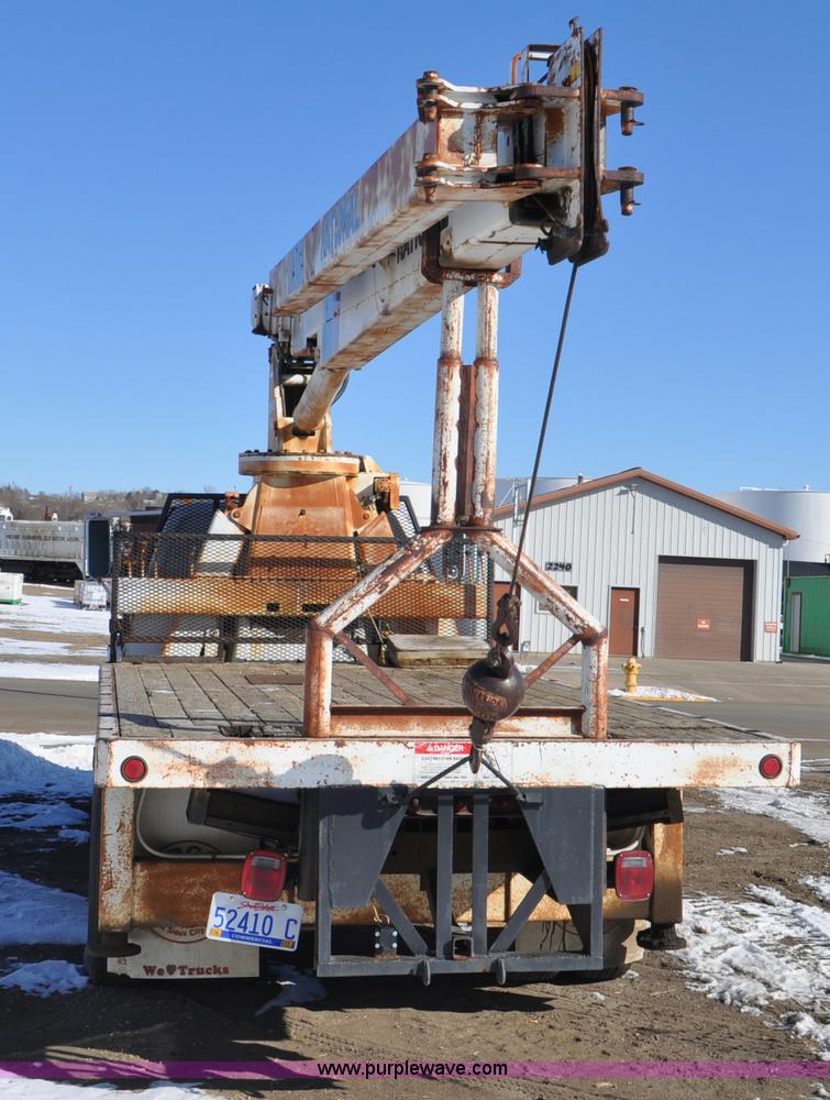 image for item G6421 1988 Chevrolet 7000 flatbed truck with crane