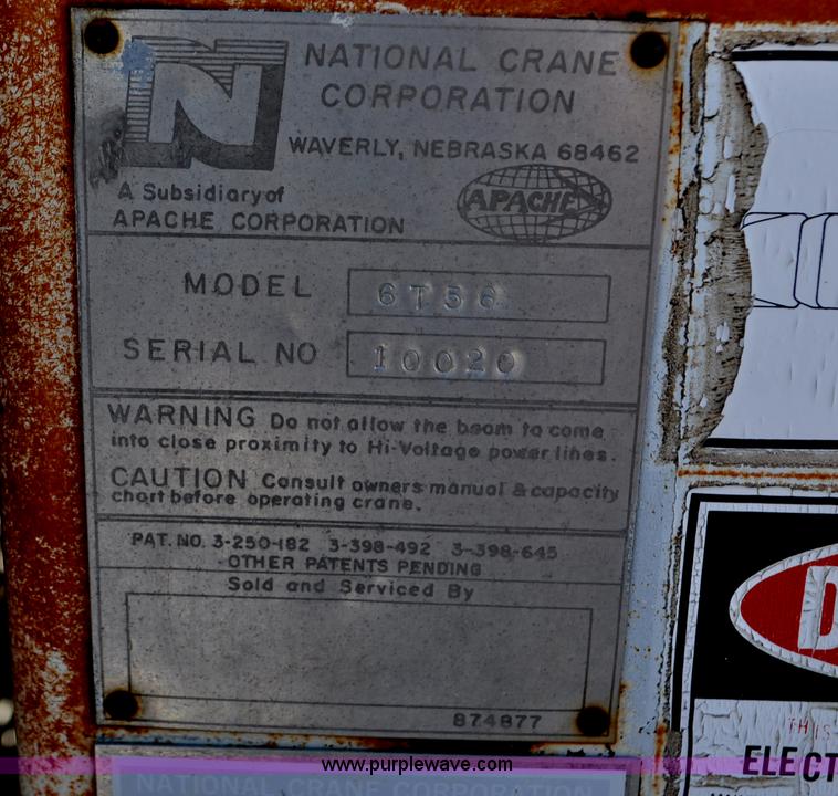 image for item G6421 1988 Chevrolet 7000 flatbed truck with crane