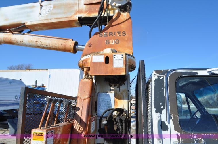 image for item G6421 1988 Chevrolet 7000 flatbed truck with crane