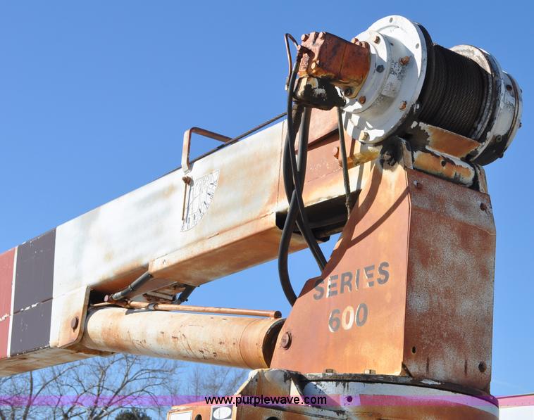 image for item G6421 1988 Chevrolet 7000 flatbed truck with crane