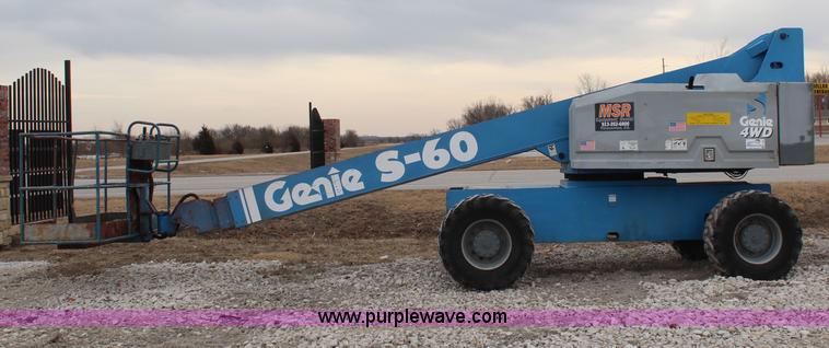 image for item H1382 1997 Genie S60 boom lift
