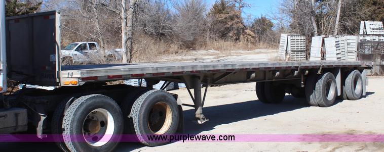 image for item H7798 1978 Raven aluminum flatbed trailer