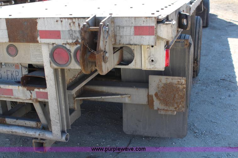 image for item H7798 1978 Raven aluminum flatbed trailer