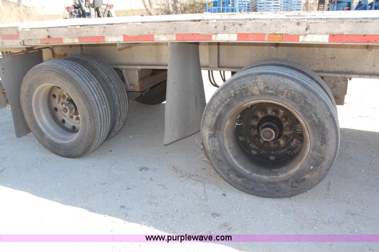 image for item H7798 1978 Raven aluminum flatbed trailer