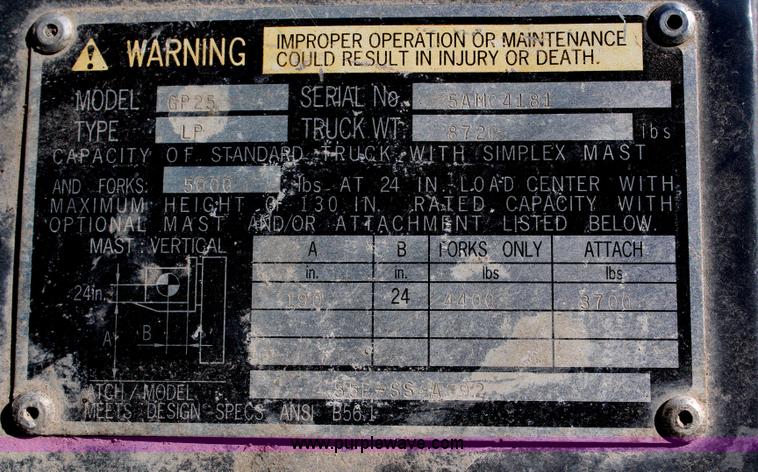 image for item H7800 Caterpillar 50 forklift