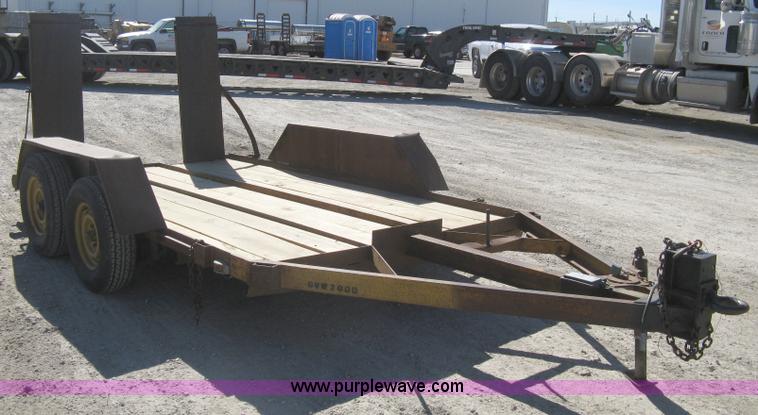 image for item I5696 1979 JFW flatbed equipment trailer