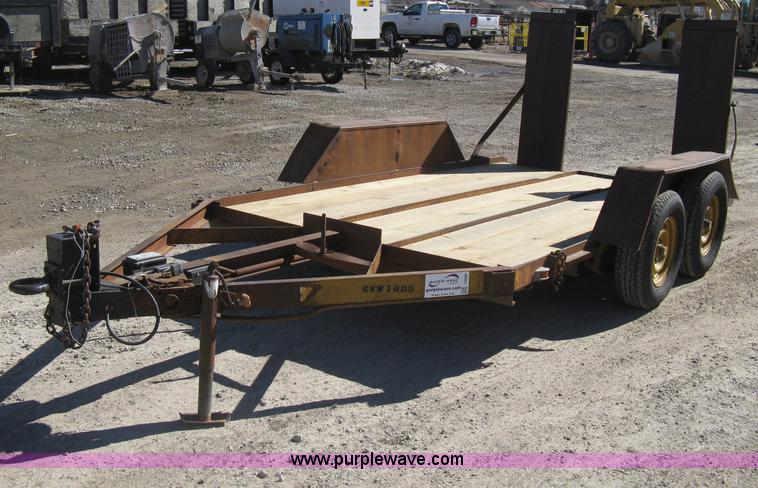 image for item I5696 1979 JFW flatbed equipment trailer