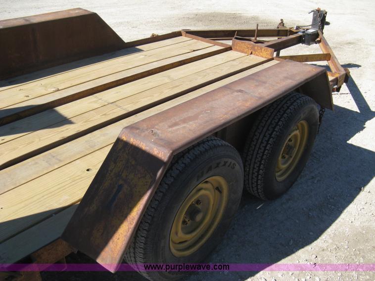 image for item I5696 1979 JFW flatbed equipment trailer