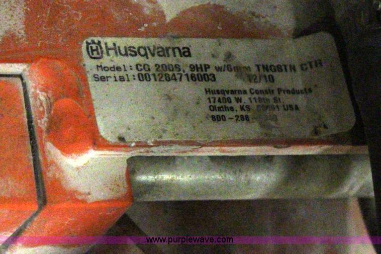 image for item AM9436 2011 Husqvarna CG200 concrete planer