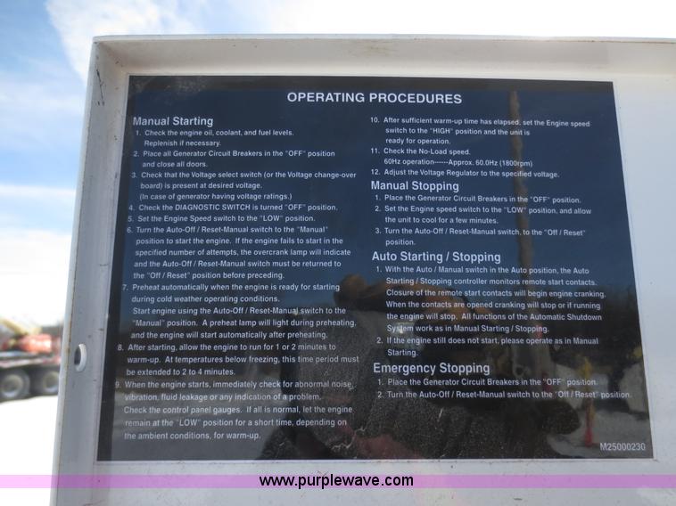 image for item F8190 2011 Whisperwatt DCA-45S5144 AC generator