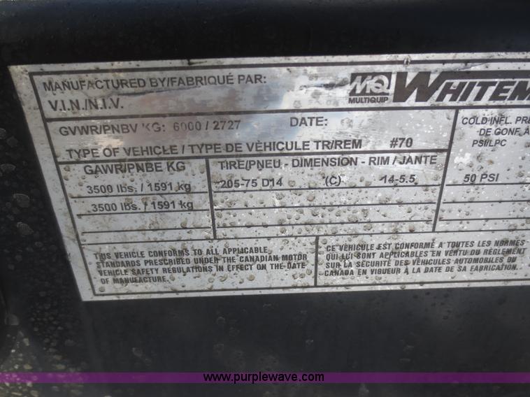 image for item F8190 2011 Whisperwatt DCA-45S5144 AC generator