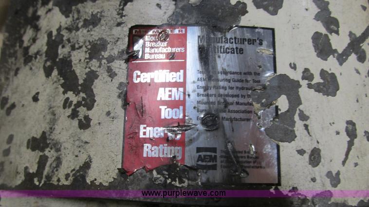 image for item G9157 2005 Kent KF9 TLB backhoe breaker