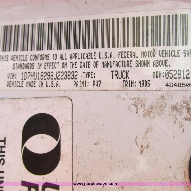image for item G9165 2008 Dodge Ram 1500 Quad Cab pickup truck
