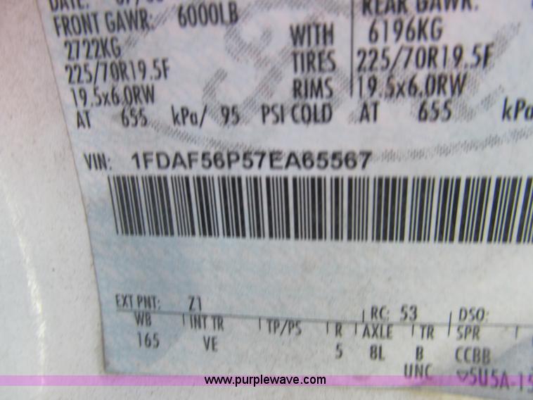 image for item G9523 2007 Ford F550 service truck