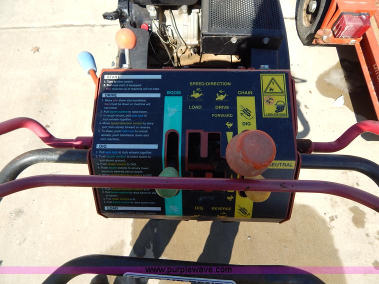 image for item I1142 2007 Ditch Witch 1330H walk-behind trencher