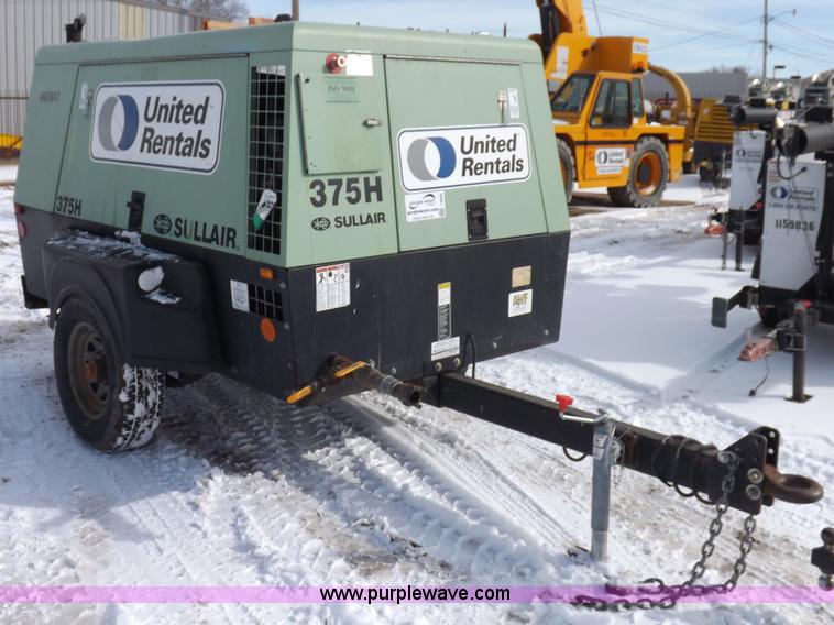 image for item I9089 2008 Sullair 375HJD air compressor