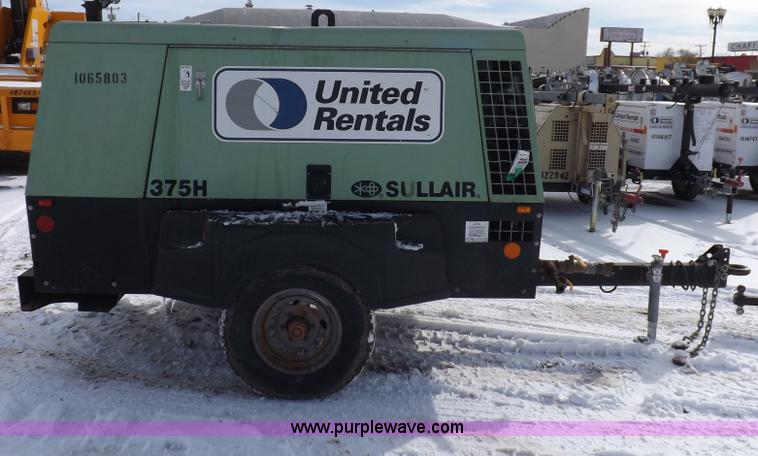image for item I9089 2008 Sullair 375HJD air compressor