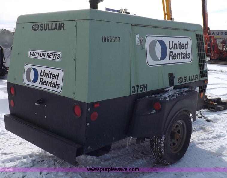 image for item I9089 2008 Sullair 375HJD air compressor