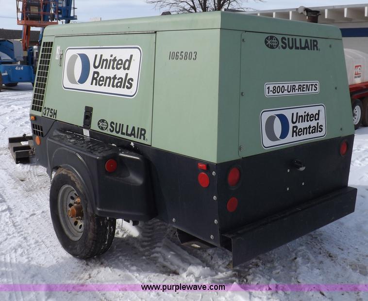 image for item I9089 2008 Sullair 375HJD air compressor