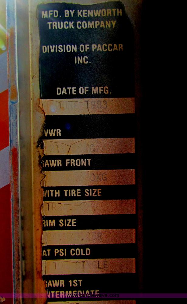 image for item AE9038 1983 Kenworth W900 semi truck