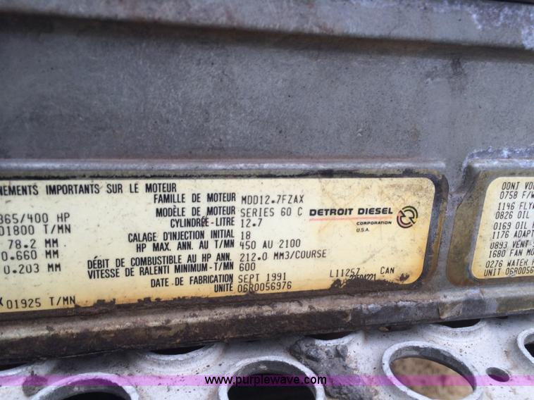 image for item B4866 1992 Kenworth T600 semi truck