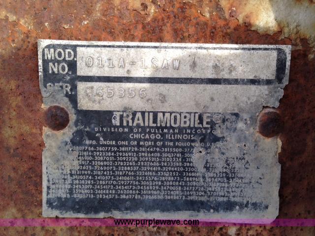 image for item C1739 1979 Trailmobile 45' storage semi trailer
