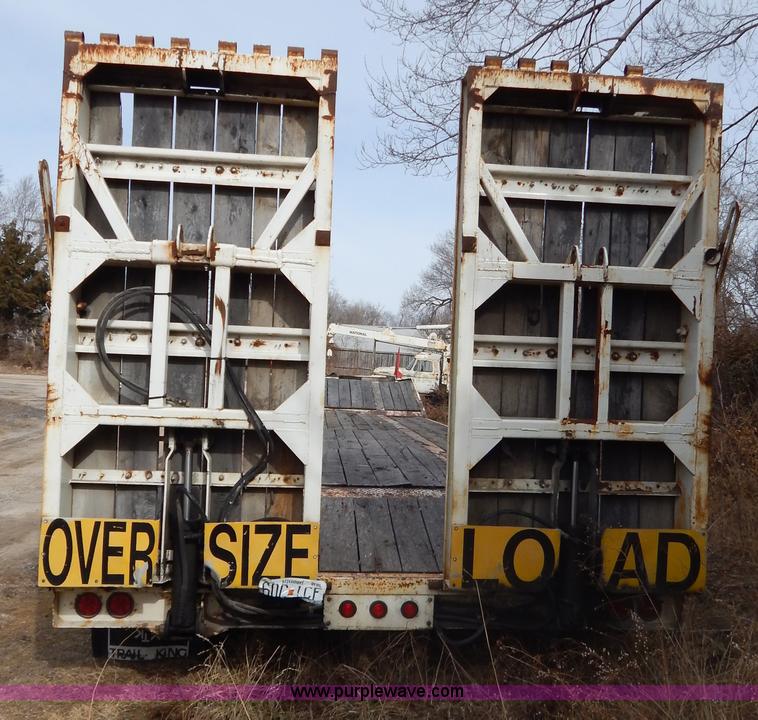 image for item G9360 1992 Trail King TK70RG-482 53' drop deck trailer