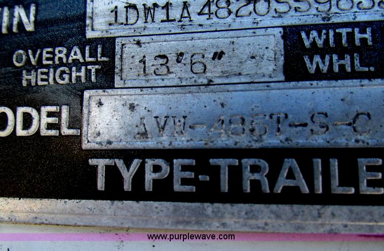 image for item G9364 1995 Stoughton 48' dry van trailer